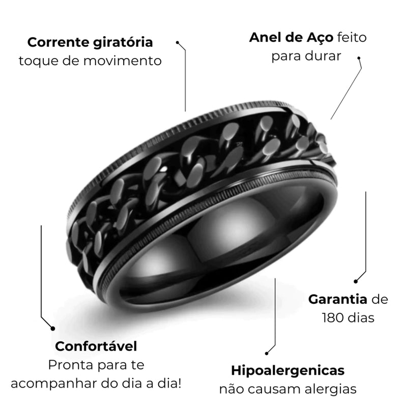 Anel de Alívio da Ansiedade Masculino